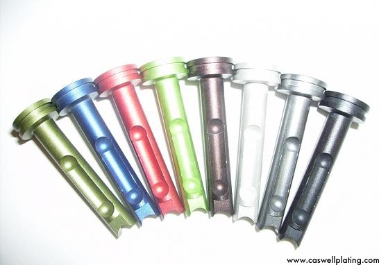 anodized aluminium done with various dyes