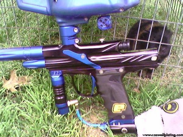 Blue and Black Gun