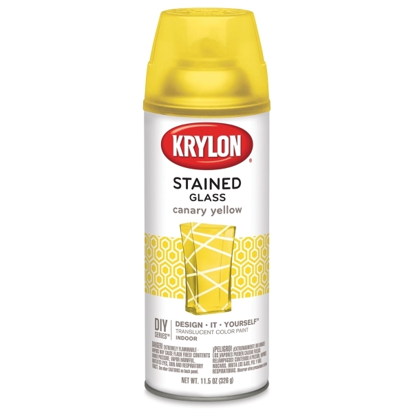 Krylon Stained Glass Canary Yellow Caswell Australia - Krylon Spray Paint For Glass Colors